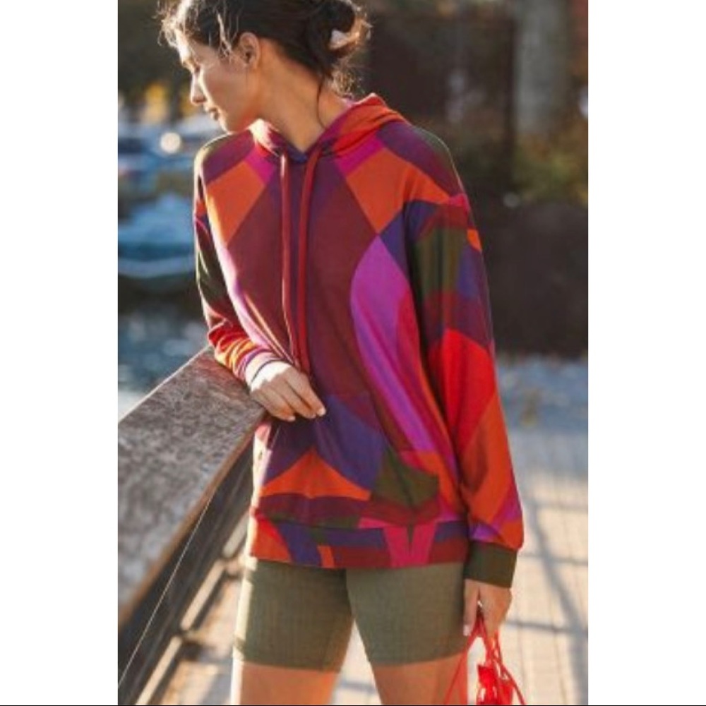 *NWT* FARM RIO x ANTHROPOLOGIE Extra Soft Floral Hoodie XS